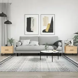 Kohvilaud, 2 Tk,Sonoma Tamm, 50 X 50 X 40 cm Tehispuit