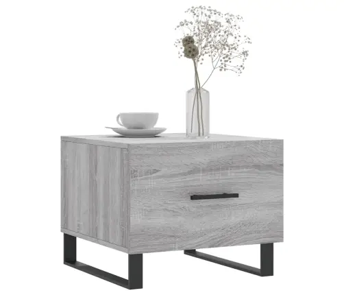 Kafijas Galdiņš, Pelēcīga Ozolkoka, 50X50X40Cm Vidaxl