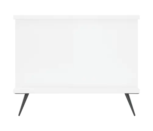 Kohvilaud, Kõrgläikega Valge, 90 X 50 X 40 cm Tehispuit