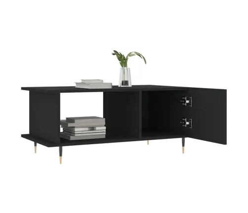 Kafijas Galdiņš, Melns, 90X50X40 Cm, Inženierijas Koks Vidaxl