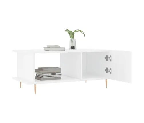 Kohvilaud, Kõrgläikega Valge, 90 X 50 X 40 cm Tehispuit Kohvilaud, Kõrgläikega Valge, 90 X 50 X 40 cm Tehispuit