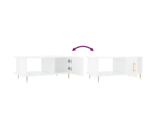 Kohvilaud, Kõrgläikega Valge, 90 X 50 X 40 cm Tehispuit Kohvilaud, Kõrgläikega Valge, 90 X 50 X 40 cm Tehispuit