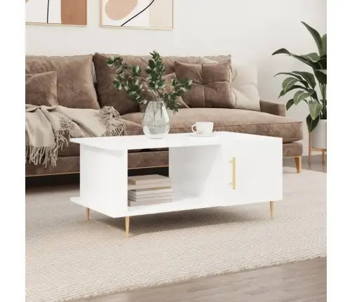 Kohvilaud, Kõrgläikega Valge, 90 X 50 X 40 cm Tehispuit Kohvilaud, Kõrgläikega Valge, 90 X 50 X 40 cm Tehispuit