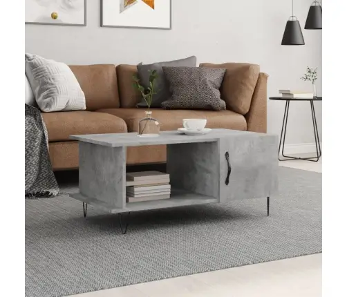 Kafijas Galdiņš, Betona Pelēks, 90X50X40 Cm, Inženierijas Koks Vidaxl Kafijas Galdiņš, Betona Pelēks, 90X50X40 Cm, Inženierijas Koks Vidaxl