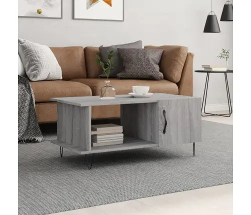 Kafijas Galdiņš, Pelēka Ozola, 90X50X40 Cm, Inženierijas Koks Vidaxl