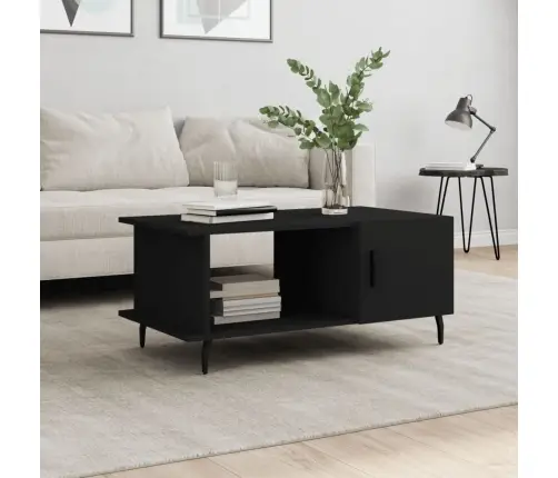 Kafijas Galdiņš, Melns, 90X50X40 Cm, Inženierijas Koks Vidaxl