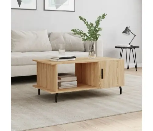 Kafijas Galdiņš, Ozola Krāsa, 90X50X40 Cm, Inženierijas Koks Vidaxl