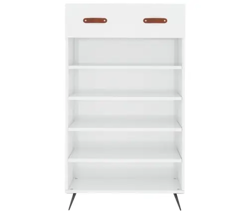 Jalatsikapp, Kõrgläikega Valge, 60 X 35 X 105 cm Tehispuit