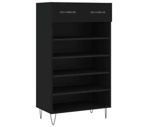 Apavu Skapītis, Melns, 60X35X105 Cm, Inženierijas Koks Vidaxl