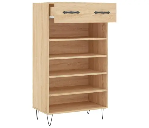 Apavu Plaukts, Ozolkoka Krāsa, 60X35X105 Cm, Inženierijas Koks Vidaxl