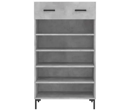 Apavu Skapītis, Betona Pelēks, 60X35X105 Cm, Inženierijas Koks Vidaxl