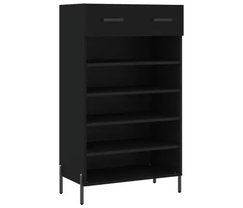 Apavu Skapītis, Melns, 60X35X105 Cm, Inženierijas Koks Vidaxl