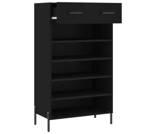 Apavu Skapītis, Melns, 60X35X105 Cm, Inženierijas Koks Vidaxl