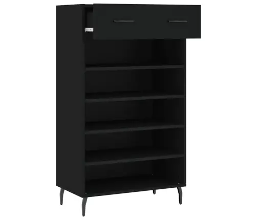 Apavu Skapītis, Melns, 60X35X105 Cm, Inženierijas Koks Vidaxl