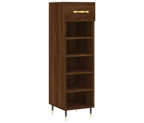 Jalatsikapp, Pruun Tamm, 30 X 35 X 105 cm Tehispuit