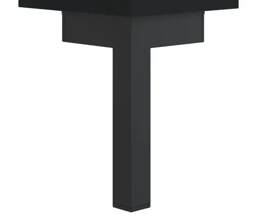 Spintelė Batams, Juodos Spalvos, 30X35X105cm Apdirbta Mediena