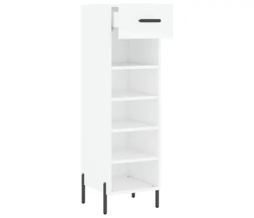 Jalatsikapp, Valge, 30 X 35 X 105 cm Tehispuit