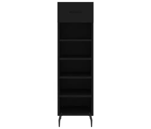 Apavu Skapis, Melns, 30X35X105 Cm, Inženierijas Koks Vidaxl