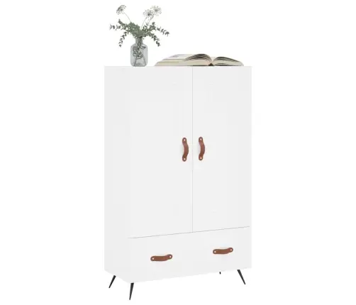 Augstais Skapītis, Balts, 69,5X31X115 Cm, Inženierijas Koks Vidaxl