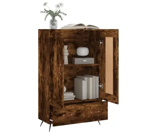 Augstais Skapītis, Ozolkoka, 69,5X31X115 Cm, Inženierijas Koks Vidaxl