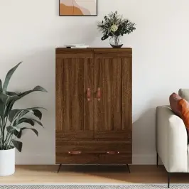 Kõrge Kapp, Pruun Tamm, 69,5 X 31 X 115 cm Tehispuit