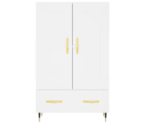 Augstais Skapītis, Balts, 69,5X31X115 Cm, Inženierijas Koks Vidaxl