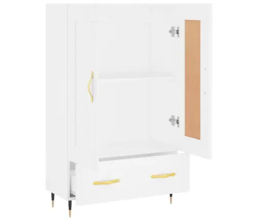 Augstais Skapītis, Balts, 69,5X31X115 Cm, Inženierijas Koks Vidaxl