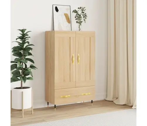 Kõrge Kapp, Sonoma Tamm, 69,5 X 31 X 115 cm Tehispuit