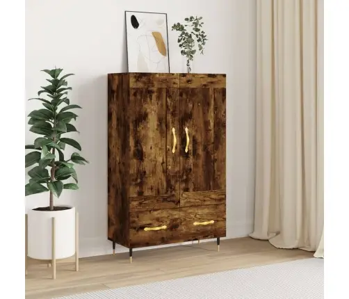 Augstais Skapītis, Ozolkoka, 69,5X31X115 Cm, Inženierijas Koks Vidaxl