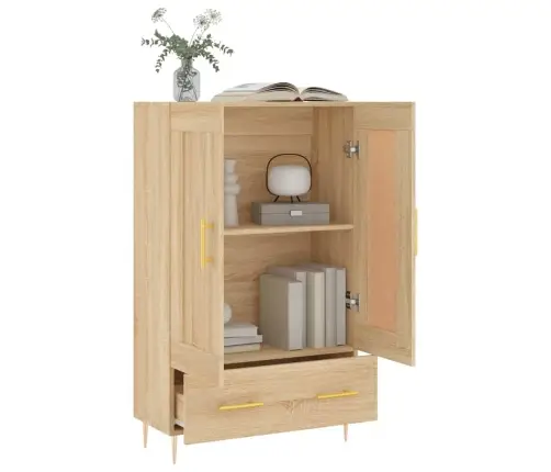 Augstais Skapītis, Koka Krāsa, 69,5X31X115Cm, Inženierijas Koks Vidaxl