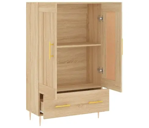 Augstais Skapītis, Koka Krāsa, 69,5X31X115Cm, Inženierijas Koks Vidaxl