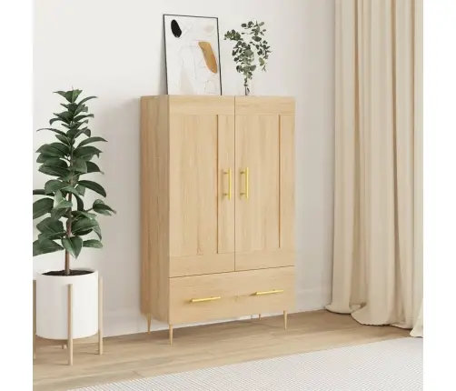 Augstais Skapītis, Koka Krāsa, 69,5X31X115Cm, Inženierijas Koks Vidaxl