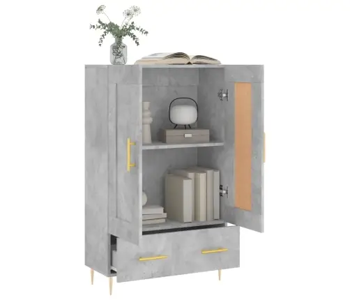 Augstais Skapītis, Pelēks, 69,5X31X115 Cm, Inženierijas Koks Vidaxl Augstais Skapītis, Pelēks, 69,5X31X115 Cm, Inženierijas Koks Vidaxl