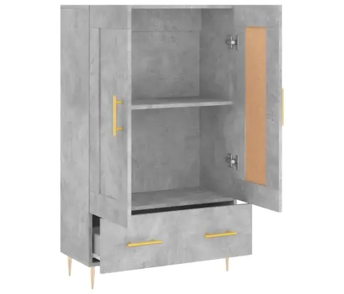 Augstais Skapītis, Pelēks, 69,5X31X115 Cm, Inženierijas Koks Vidaxl Augstais Skapītis, Pelēks, 69,5X31X115 Cm, Inženierijas Koks Vidaxl