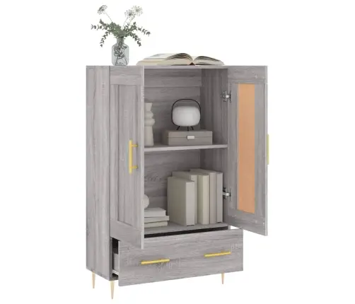 Augstais Skapītis, Pelēks, 69,5X31X115 Cm, Inženierijas Koks Vidaxl Augstais Skapītis, Pelēks, 69,5X31X115 Cm, Inženierijas Koks Vidaxl