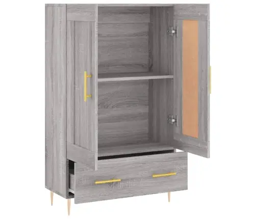 Augstais Skapītis, Pelēks, 69,5X31X115 Cm, Inženierijas Koks Vidaxl Augstais Skapītis, Pelēks, 69,5X31X115 Cm, Inženierijas Koks Vidaxl
