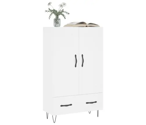 Augstais Skapītis, Balts, 69,5X31X115 Cm, Inženierijas Koks Vidaxl