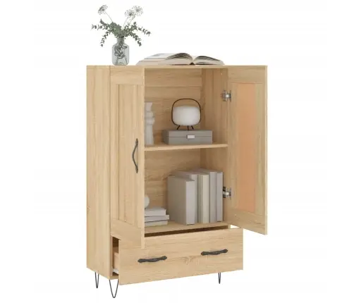 Augstais Skapītis, Koka Krāsa, 69,5X31X115Cm, Inženierijas Koks Vidaxl