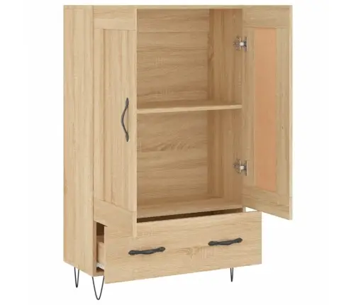 Augstais Skapītis, Koka Krāsa, 69,5X31X115Cm, Inženierijas Koks Vidaxl