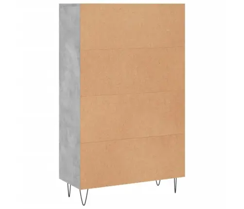 Augstais Skapītis, Pelēks, 69,5X31X115 Cm, Inženierijas Koks Vidaxl