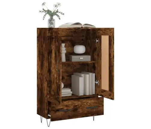 Augstais Skapītis, Ozolkoka, 69,5X31X115 Cm, Inženierijas Koks Vidaxl