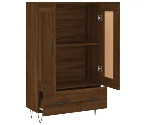 Augstais Skapītis, Ozolkoka, 69,5X31X115 Cm, Inženierijas Koks Vidaxl