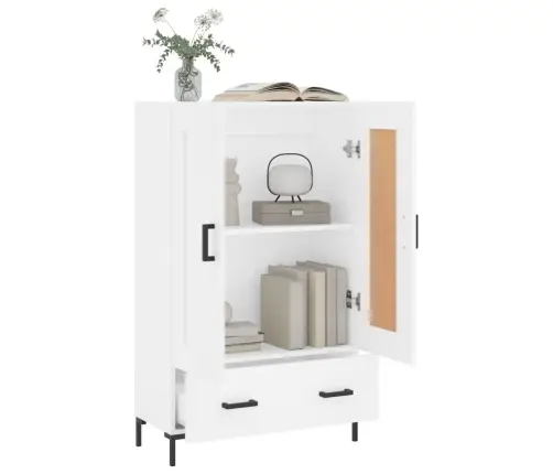 Kõrge Kapp, Valge, 69,5 X 31 X 115 cm Tehispuit