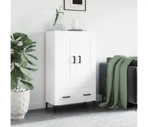 Kõrge Kapp, Valge, 69,5 X 31 X 115 cm Tehispuit