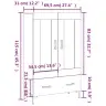 Augstais Skapītis, Ozolkoka, 69,5X31X115 Cm, Inženierijas Koks Vidaxl Augstais Skapītis, Ozolkoka, 69,5X31X115 Cm, Inženierijas Koks Vidaxl