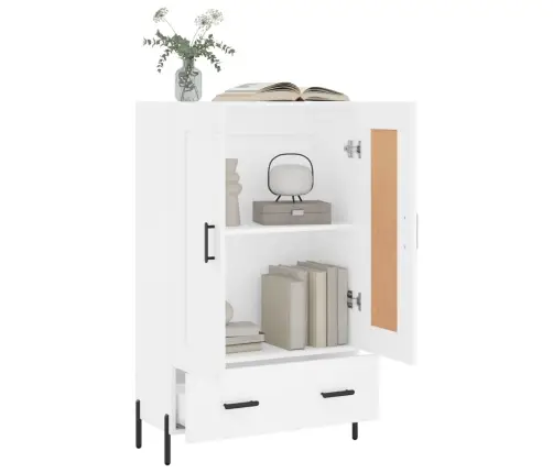 Augstais Skapītis, Balts, 69,5X31X115 Cm, Inženierijas Koks Vidaxl