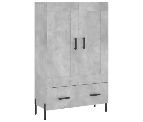 Komoda, Betono Pilkos Spalvos, 69,5X31X115cm Apdirbta Mediena Komoda, Betono Pilkos Spalvos, 69,5X31X115cm Apdirbta Mediena