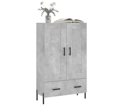 Komoda, Betono Pilkos Spalvos, 69,5X31X115cm Apdirbta Mediena Komoda, Betono Pilkos Spalvos, 69,5X31X115cm Apdirbta Mediena