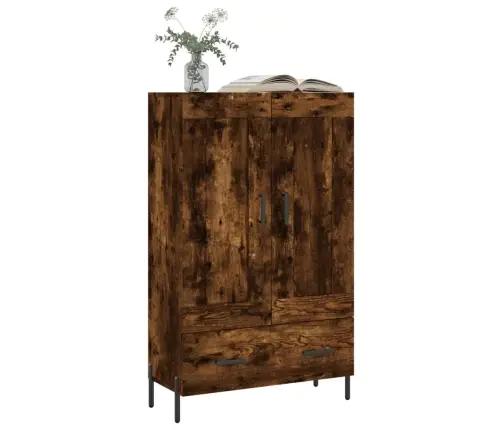 Komoda, Dūminio Ąžuolo Spalvos, 69,5X31X115cm Apdirbta Mediena