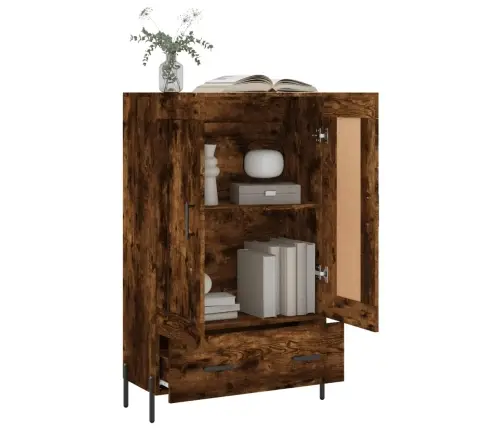 Komoda, Dūminio Ąžuolo Spalvos, 69,5X31X115cm Apdirbta Mediena